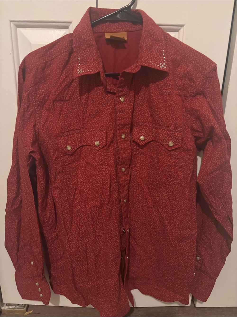 Ariat women’s Red Western Pearl Snap-Front Shirt